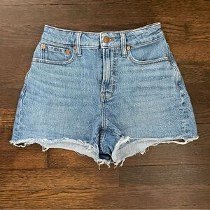 Madewell Curvy Perfect Vintage Jean Short Women’s Size 25